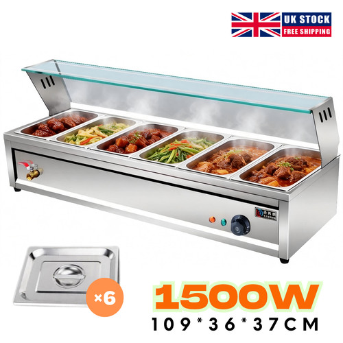 6pan electric bain marie - bain,